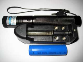   Military High Power Blue Laser Pointer Tactical Pen+Battery+Charger