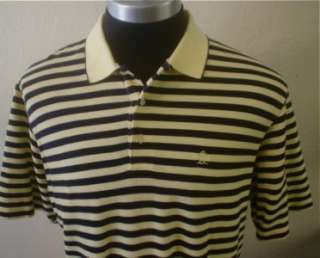   Striped 80s Retro Grand Slam Penguin Golf Emo Polo Shirt XL  