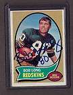 1970 PACKERS Bob Long signed card Topps AUTOGRAPHED AUT