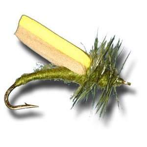  Foam Wing Caddis   Olive Fly Fishing Fly Sports 