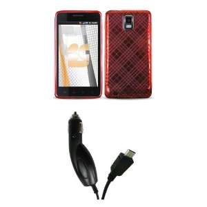  Samsung Infuse 4G (AT&T) Premium Combo Pack   Red Plaid Pattern 