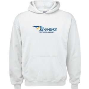   College Skyhawks White Youth Logo Hooded Sweatshirt