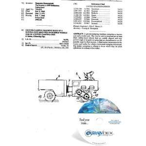 NEW Patent CD for GROUND TAMPING MACHINE MADE OF A TOWING UNIT MOUNTED 