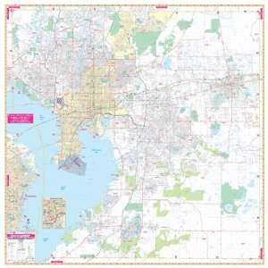  Universal Map 762553731 Tampa FL Wall Map 7th Edition 