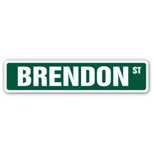  BRENDON Street Sign name kids childrens room door bedroom 