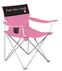 Breast Cancer   Fight Like A Girl Pink Tailgate Canvas Folding Chair