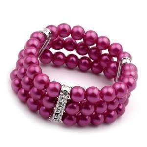  Acosta Jewellery   Pink Faux Pearl & Crystal   Fashion 