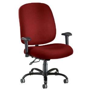  Big and Tall Task Chair w/Arms Gray Fabric/Black Frame 