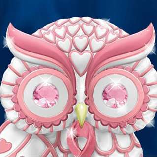 THE HAMILTON COLLECTION BREAST CANCER AWARENESS * OWL FIGURINE, FREE S 