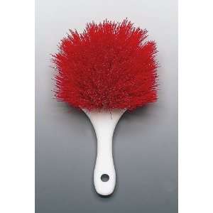 Utility brush with 8 handle, polyester bristles, red  