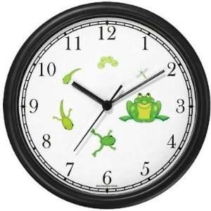 Frog   Tadpole Metamorphosis 1   JP Animal Wall Clock by WatchBuddy 