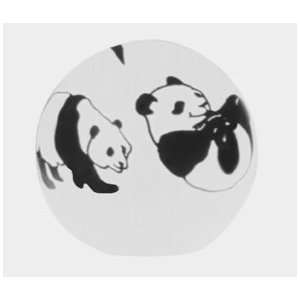  Correia Designer Art Glass, Paper Weight Pandas
