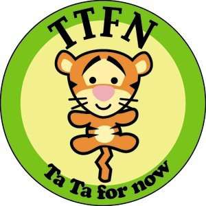   Winnie The Pooh Tigger Ta Ta For Now Button B DIS 0122 Toys & Games