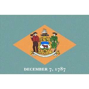  Delaware Flag Pack of 12 Gift Tags