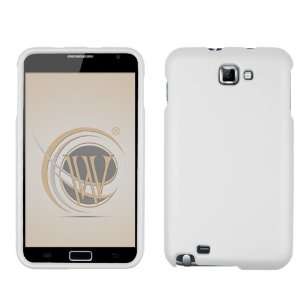  White Rubberized Hard Case Protector Cover AT&T Samsung 