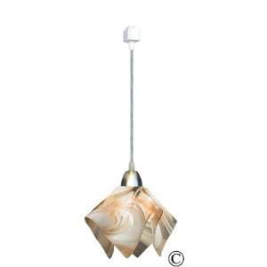  Radiance Flame Track Lighting Pendant with Champagne Beige 