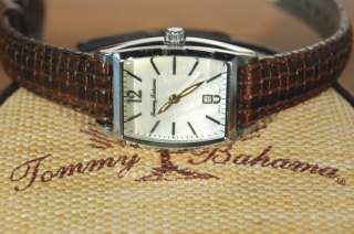   Brown Leather Woven Strap Swiss Watch TB2121 Mother of Pearl  