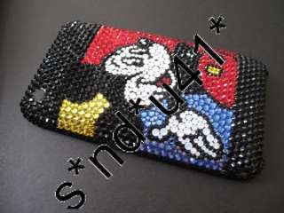 Bling Swarovski Micky Mouse iphone case for 3GS 4G  