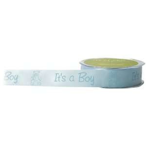   Inch Wide Ribbon, Light Blue Satin Baby Print Arts, Crafts & Sewing