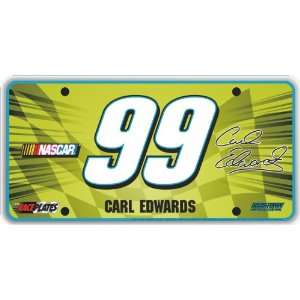 Race Plates Signature Series #99 Carl Edwards License 