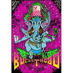  Buckethead Fox Boulder Concert Poster Grealish