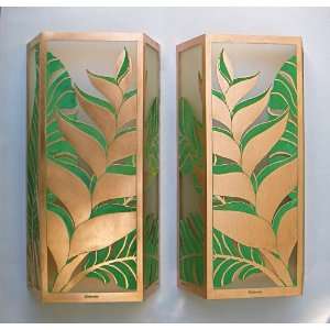  Heliconia Copper Wall Sconce (Right)