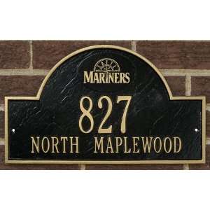 Seattle Mariners MLB Personalized Address Plaque   Black 