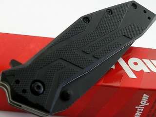 Kershaw Tactical Brawler Black Tanto Flipper Speed Assisted Opening 