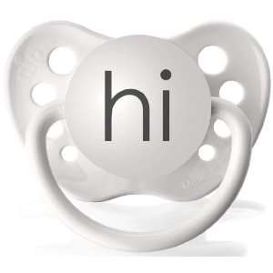 Personalized Pacifiers Hi Pacifier in White Everything 