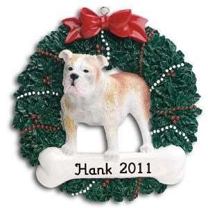  Bull Dog Personalized Pet Ornament
