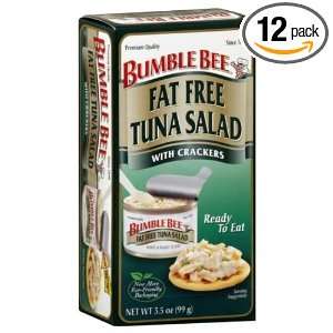 Bumble Bee Fat Free Tuna with Crackers, 3.3 Ounce (Pack of 12)  