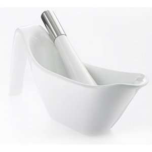  Curtis Stone Bump and Grind Mortar and Pestle, Ceramic 