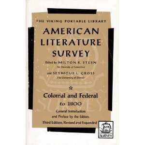   Federal to 1800 Milton R.; Gross, Seymour L. (editors) Stern Books