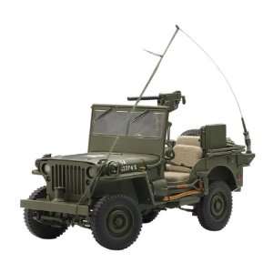  Jeep Willys Army Green 1/18 by Autoart 74006 Toys & Games