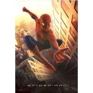  Movie Posters 26.5W by 39.5H  Spiderman CANVAS Edge #2 