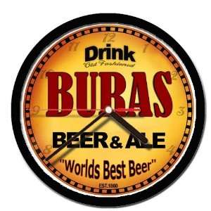 BURAS beer and ale cerveza wall clock 