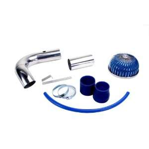   POLISHED ALUMINUM COLD AIR INTAKE SYSTEM WITH BLUE SUSU STYLE FILTER