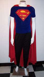 Superman CAPE SuperHero Cloak Red floor to knee length handmade in USA 