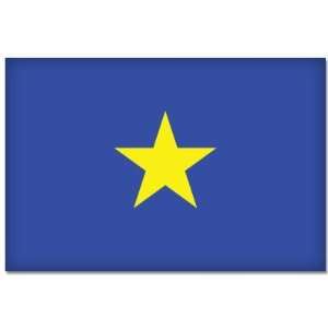  Texas State Burnet Flag bumper sticker decal 5 x 4 