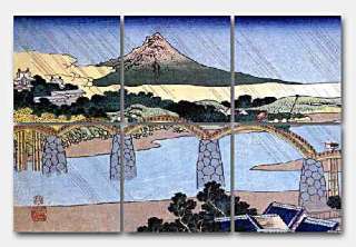 Kintai Bridge by Katsushika Hokusai   this beautiful mural is 