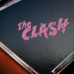  The Clash Pink Decal Punk Band Car Truck Window Pink 