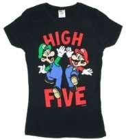 Nintendo Super Mario Bros. High Five Juniors Shirt 96 D62  