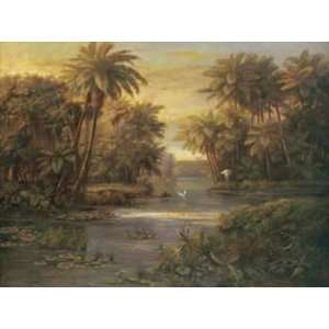  Jose Montoya   Lagoon At Daybreak Canvas