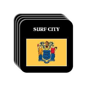  US State Flag   SURF CITY, New Jersey (NJ) Set of 4 Mini 