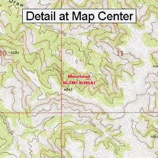  USGS Topographic Quadrangle Map   Moorhead, Montana 