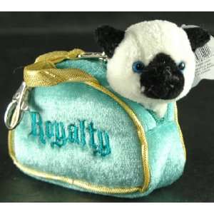 Aurora Mini Fancy Pals Plush Pet Kitty Cat Royalty With Clip On Purse 