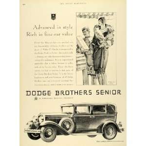  1929 Ad Dodge Brothers Senior Landau Sedan Bus Boy Gannam 