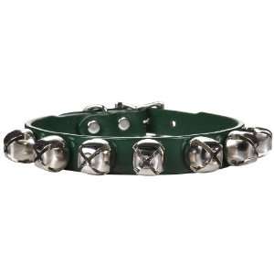 Auburn Jingle Bell Collar   Green   5/8X16