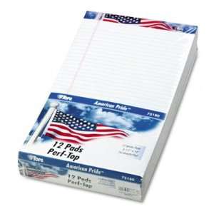  American Pride Writing Pads   Legal Rule and Size, White 