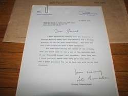 1975 SIR PETER RAMSBOTHAM Typed Signed LETTER to GENERAL LEMNITZER 